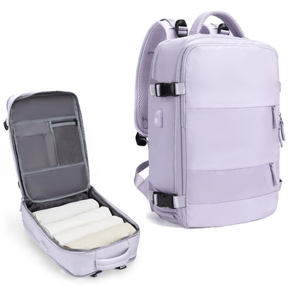 Zaino da viaggio capiente impermeabile per laptop, bagaglio a mano da cabina uomo/donna