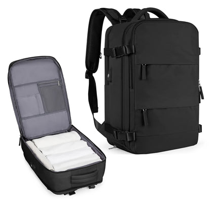 Zaino da viaggio capiente impermeabile per laptop, bagaglio a mano da cabina uomo/donna