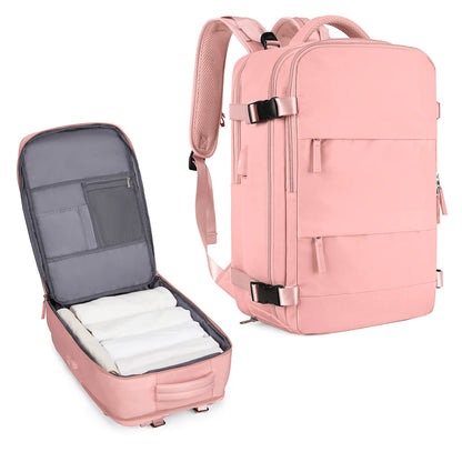 Zaino da viaggio capiente impermeabile per laptop, bagaglio a mano da cabina uomo/donna
