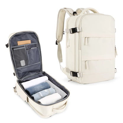Zaino da viaggio capiente impermeabile per laptop, bagaglio a mano da cabina uomo/donna