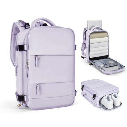 Zaino da Viaggio 40x30x20 cm - Bagaglio a Mano con Scomparto Scarpe e Laptop - Cabyno