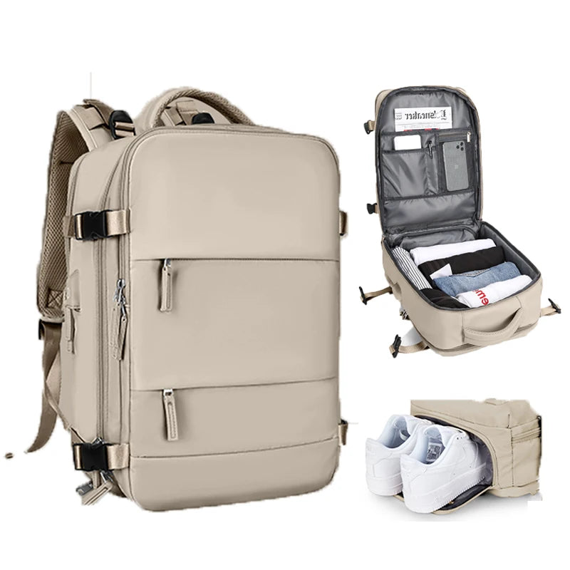 Zaino da viaggio grande capacità 40L – zaino espandibile per weekend e uso quotidiano