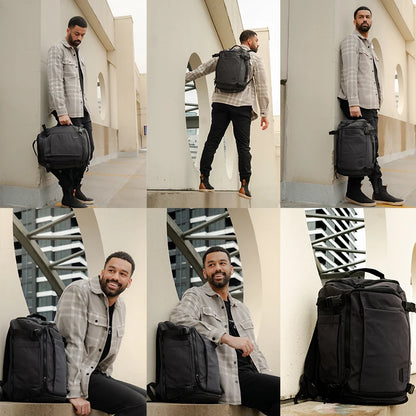 Zaino da viaggio 38L per aereo – formato bagaglio a mano compatto e capiente