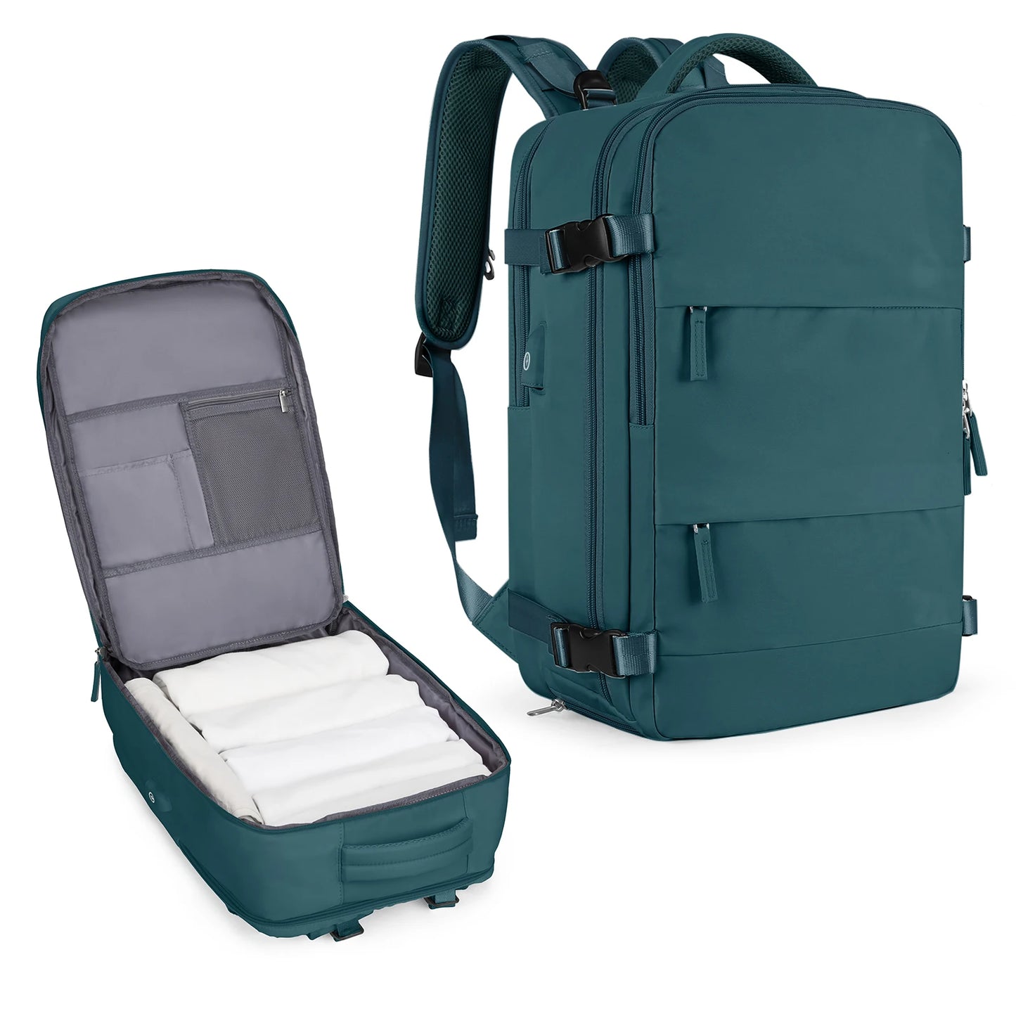 Zaino da viaggio capiente impermeabile per laptop, bagaglio a mano da cabina uomo/donna