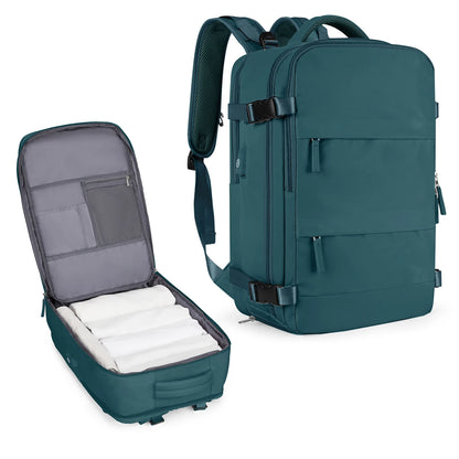 Zaino da viaggio capiente impermeabile per laptop, bagaglio a mano da cabina uomo/donna