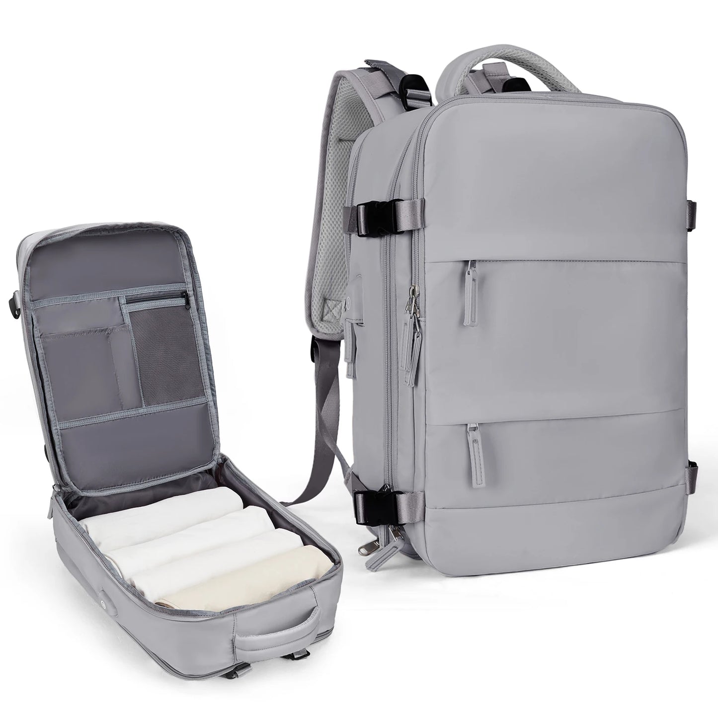 Zaino da viaggio capiente impermeabile per laptop, bagaglio a mano da cabina uomo/donna
