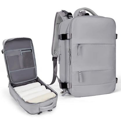 Zaino da viaggio capiente impermeabile per laptop, bagaglio a mano da cabina uomo/donna
