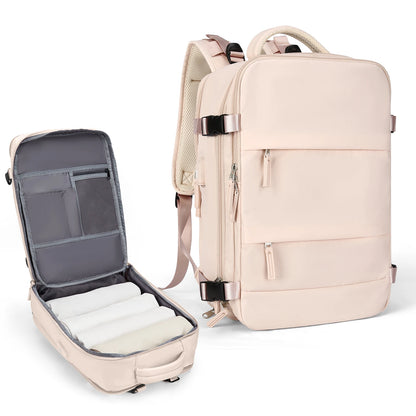 Zaino da viaggio capiente impermeabile per laptop, bagaglio a mano da cabina uomo/donna