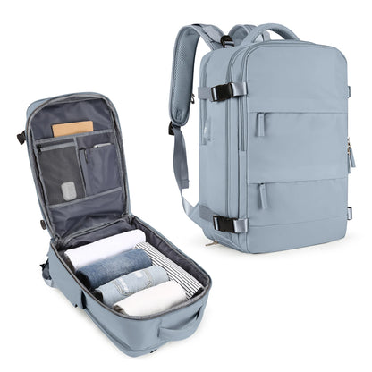 Zaino da viaggio capiente impermeabile per laptop, bagaglio a mano da cabina uomo/donna