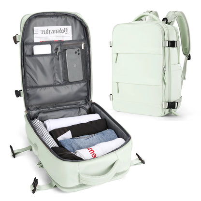 Zaino da viaggio capiente impermeabile per laptop, bagaglio a mano da cabina uomo/donna