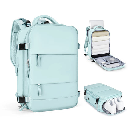 Zaino da Viaggio 40x30x20 cm - Bagaglio a Mano con Scomparto Scarpe e Laptop - Cabyno