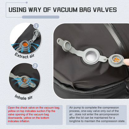 Zaino da viaggio sottovuoto compatto 30L – zaino leggero con compressione