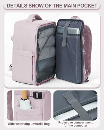 Zaino da Viaggio 40x20x25 cm - Bagaglio a Mano Leggero e Compatto - Cabyno