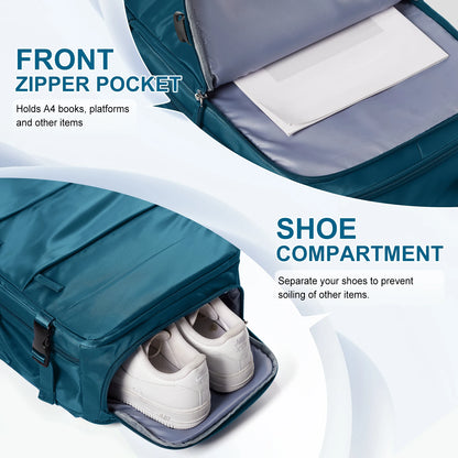 Zaino da viaggio grande capacità 40L – zaino espandibile per weekend e uso quotidiano
