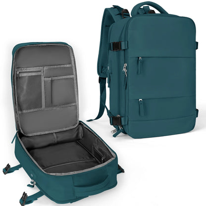 Zaino da viaggio capiente impermeabile per laptop, bagaglio a mano da cabina uomo/donna