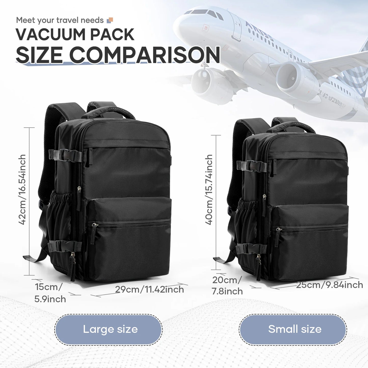 Zaino da Viaggio Cabina Sottovuoto 43x29x15 - Cabyno