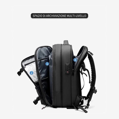 Zaino da viaggio sottovuoto 40L bagaglio a mano – zaino cabina con compressione e scomparto laptop