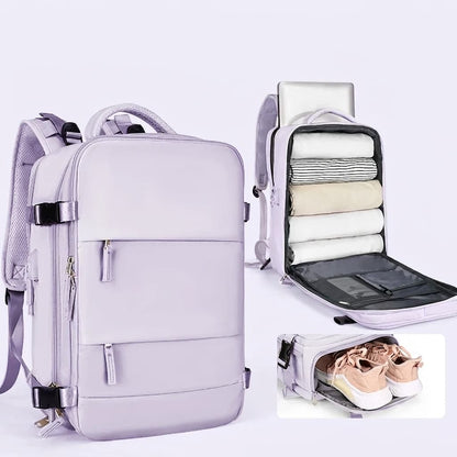 Zaino da viaggio grande capacità 40L – zaino espandibile per weekend e uso quotidiano
