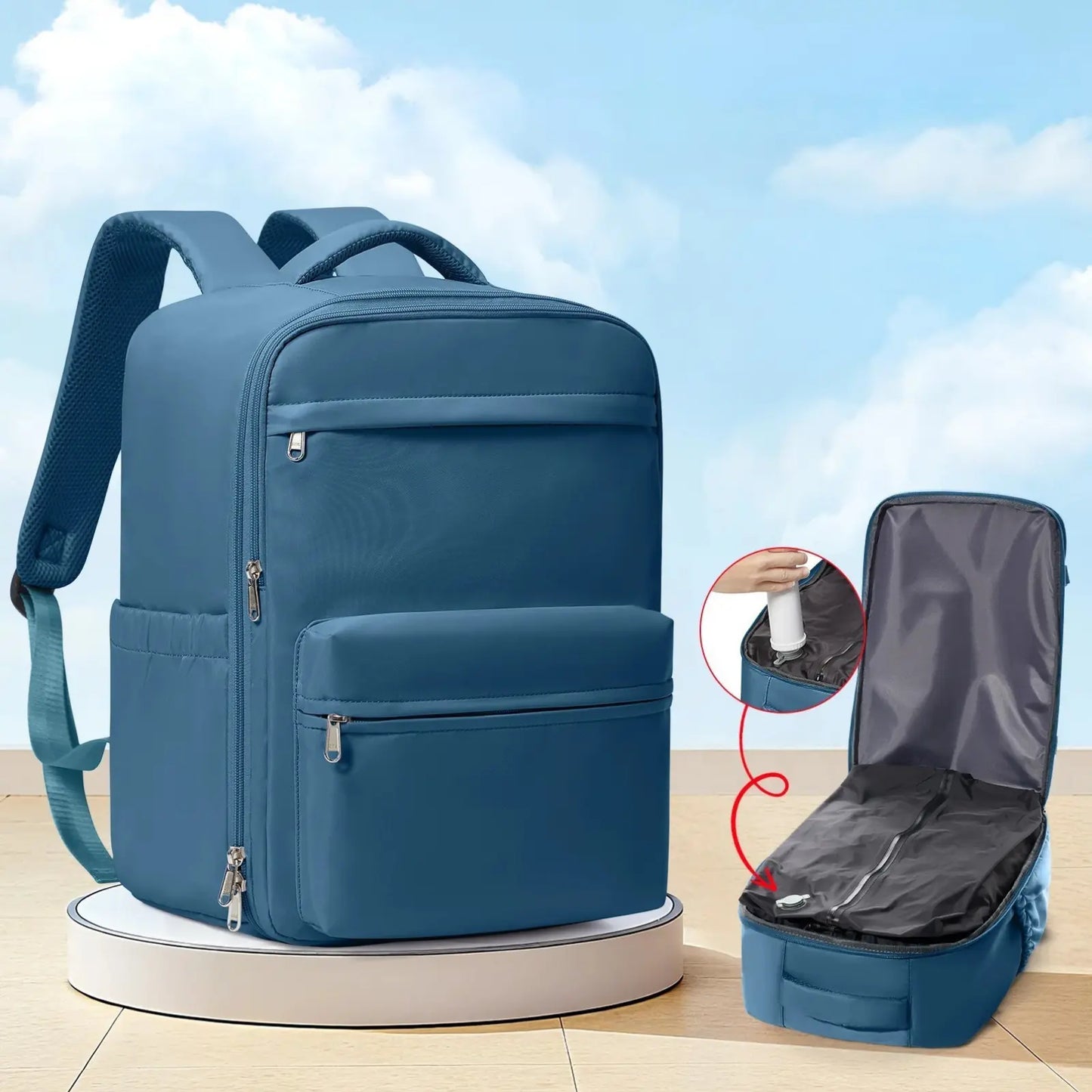 Zaino_sottovuoto_bagaglio_a_mano_40x30x20_zaino_da_viaggio_WizzAir_con_scomparto_laptop