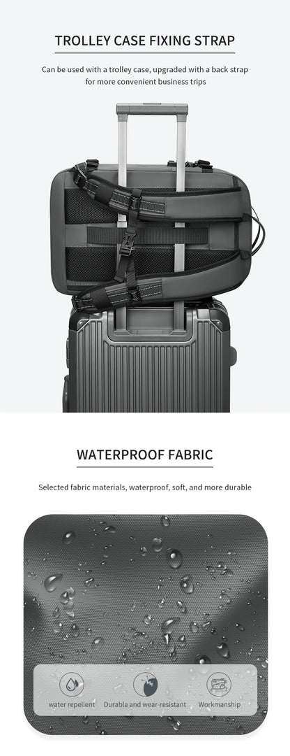 Zaino da viaggio sottovuoto 40L bagaglio a mano – zaino business con scomparto laptop 17