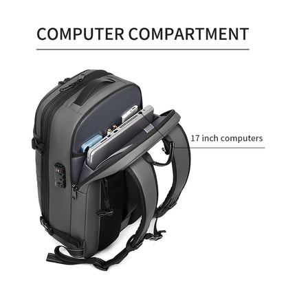 Zaino da viaggio sottovuoto 40L bagaglio a mano – zaino business con scomparto laptop 17