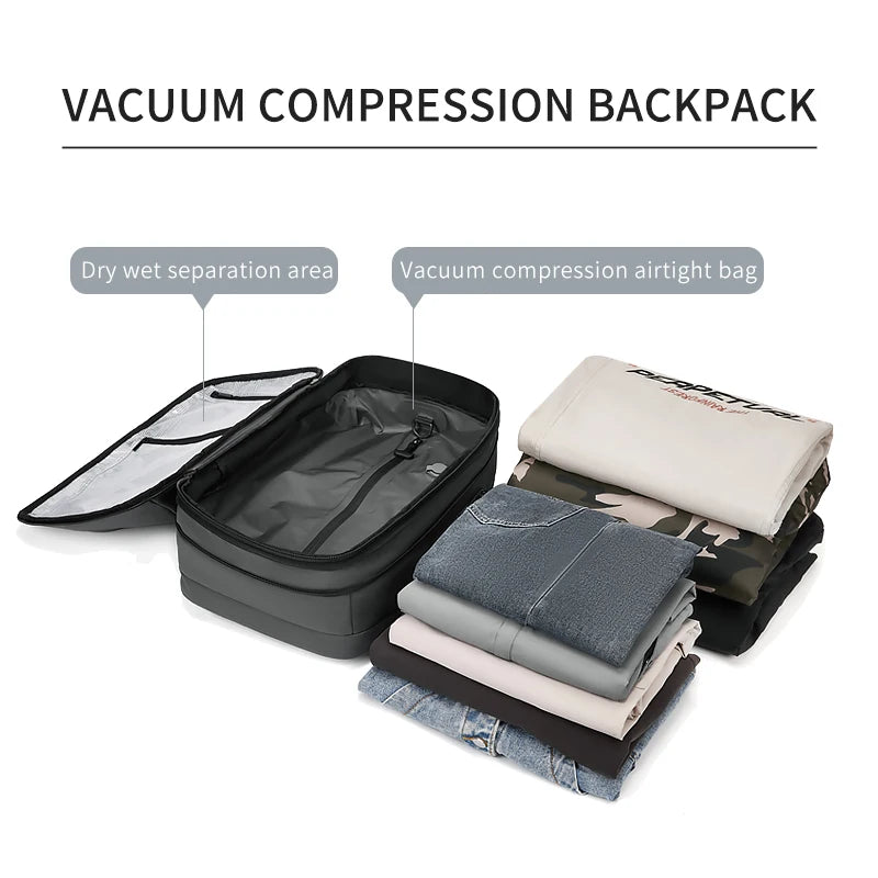 Zaino da viaggio sottovuoto 40L bagaglio a mano – zaino business con scomparto laptop 17